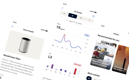 &bdquo;Air Plus&ldquo; programėlės ekranai