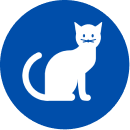 Gyvūnų plaukų piktograma